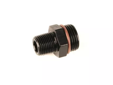 #10 ORB x 3/8 MPT Adapter Fitting Black