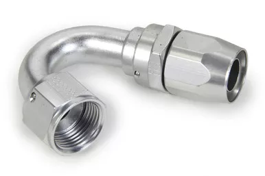#12 150-Degr Power Flow Hose End – Clear