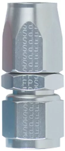 #12 Straight Power Flow Hose End – Clear