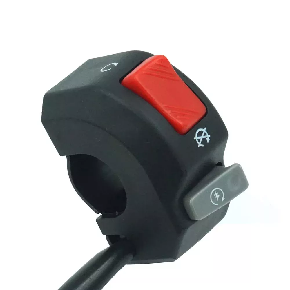 12V Right Motorcycle Switches 7/8′ 22Mm Handlebar Mount Headlight Fog Light Horn On Off Start Kill Switch