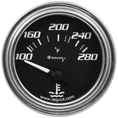 2.0 Dia Water Temp Gauge Chrome100-280