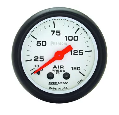 2-1/16 Phantom Air Press. Gauge 0-150psi