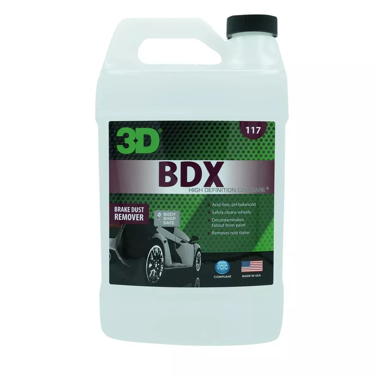 3D Bdx Brake Dust Remover – 1 Gallon | Rust Remover Erodes Iron Particles & Fallout From Automotive & Rv Paint, Wheels & Wheel Wells | Made In Usa | All Natural | No Harmful Chemicals