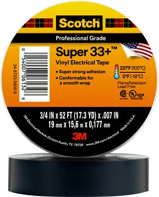 3m Supr 33 Elect Tape Each 06133