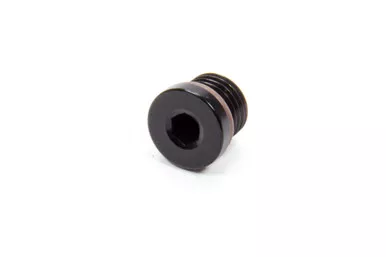 -4 ORB Internal Hex Port Plug – Aluminum – Black