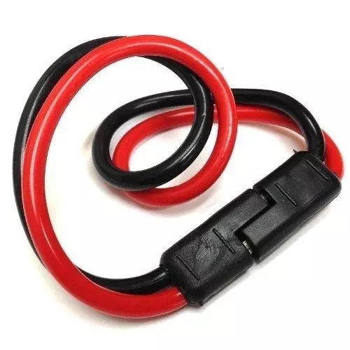 5 Pack Audiopipe 12′ Inch Long 10 Gauge 2 Pin Quick Disconnect Polarized Plug Wire Harness