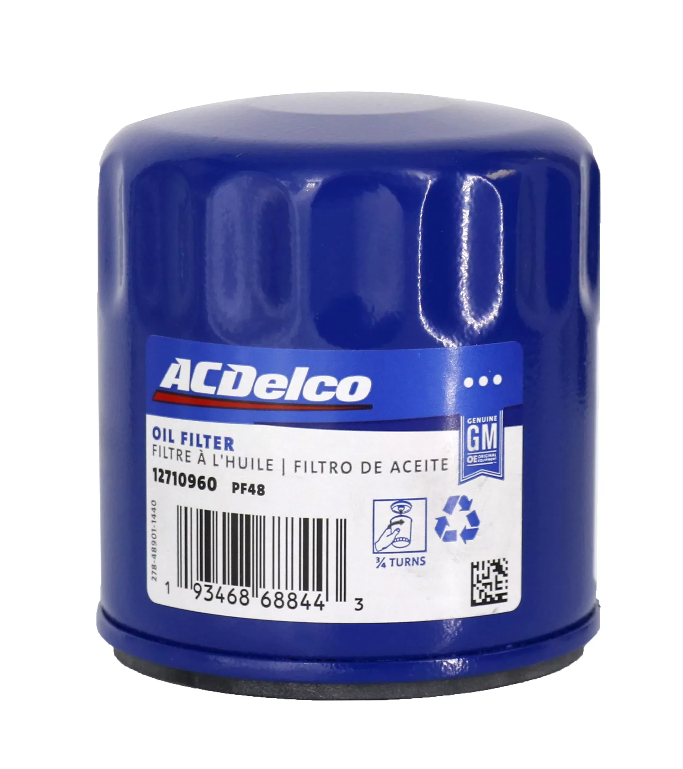 ACDelco PF48 Oil Filter – Original Equipment, Machined Finish, High Performance