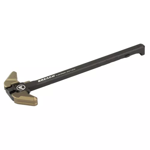 Aero Precision BREACH, AR-10 Charging Handle, Ambidextrous, Large Lever, Gas Deflection Shelf, Anodized Finish, Kodiak Brown APRA700341C