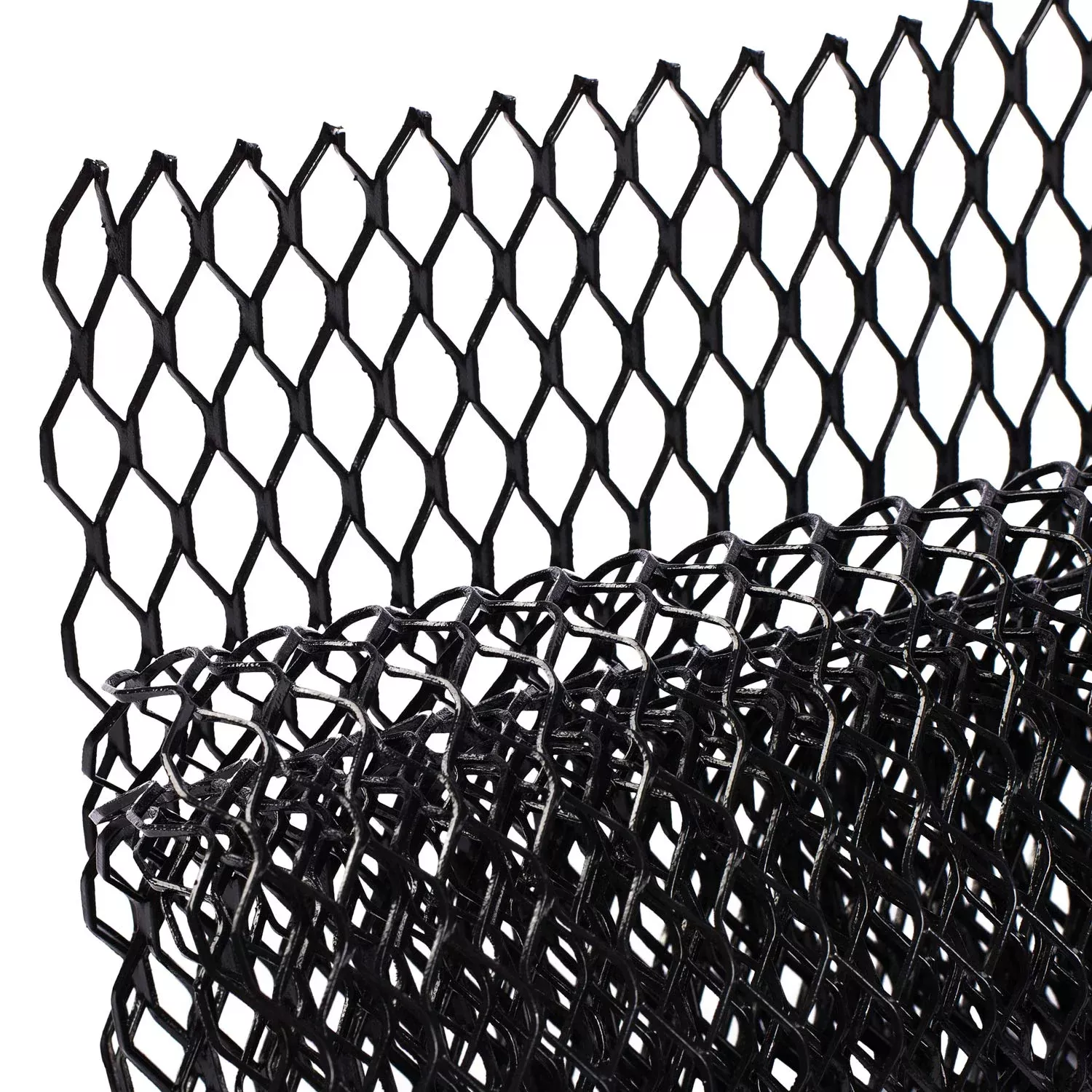Aggauto Universal 40X13 Car Grill Mesh – Aluminum Alloy Automotive Grille Insert Bumper 11X25Mm Hexagon Hole, One Of The Most Multifunctional Shape Grids 100X33Cm Black