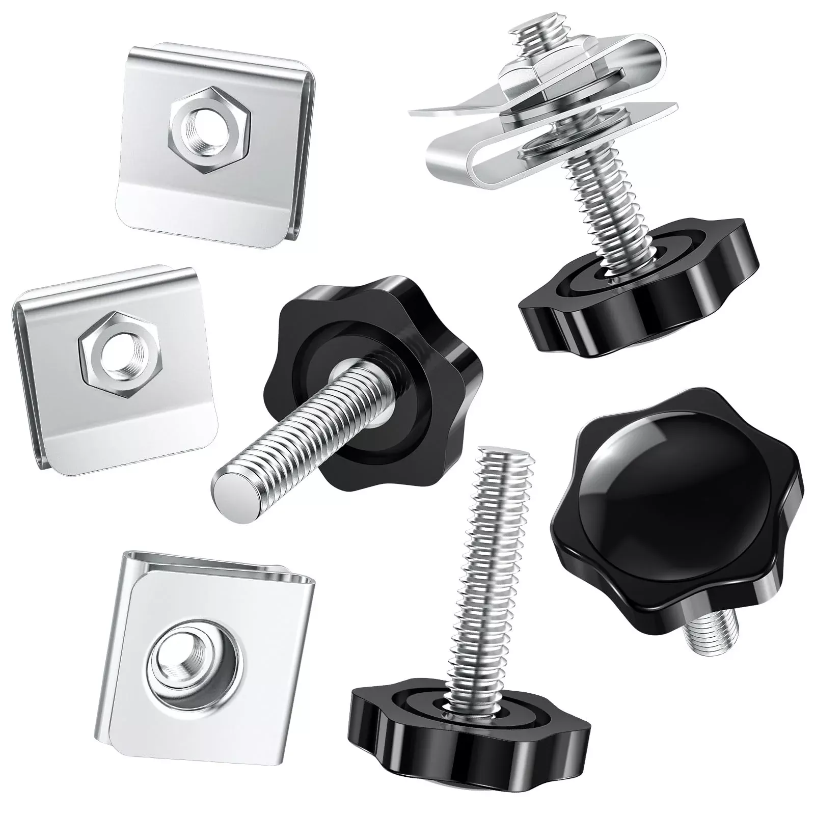 Amazicha Saddlebag Locks Theft Deterrent Saddle Bag Mounting Screw Bolt Black Fit For Harley Davidson Touring Street Glide,Electra Glide, Road Glide, Road King 1988-2024