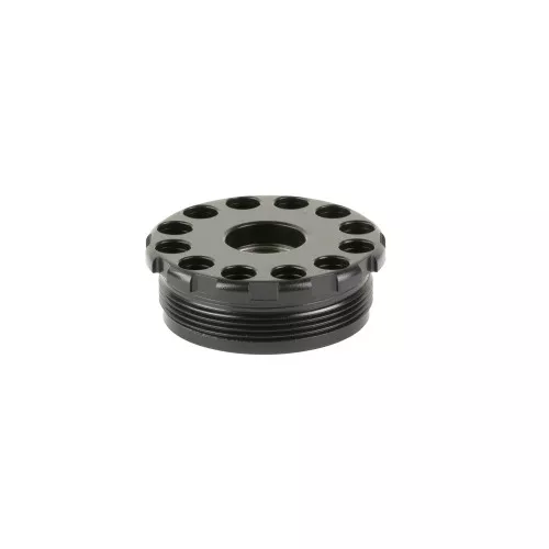 ANECHOIC DTA Mount, 1/2X28 Thread Pitch, For AnechoX Suppressors, Titanium Construction, Matte Finish, Black DTA-1228