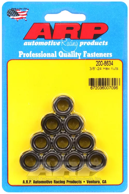 Arp 3/8-24 Hex Nuts Pk/10 200-8634