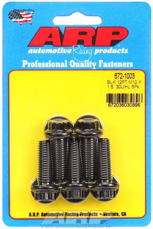 Arp M10 X 1.50 X 30 12pt Blk 672-1003