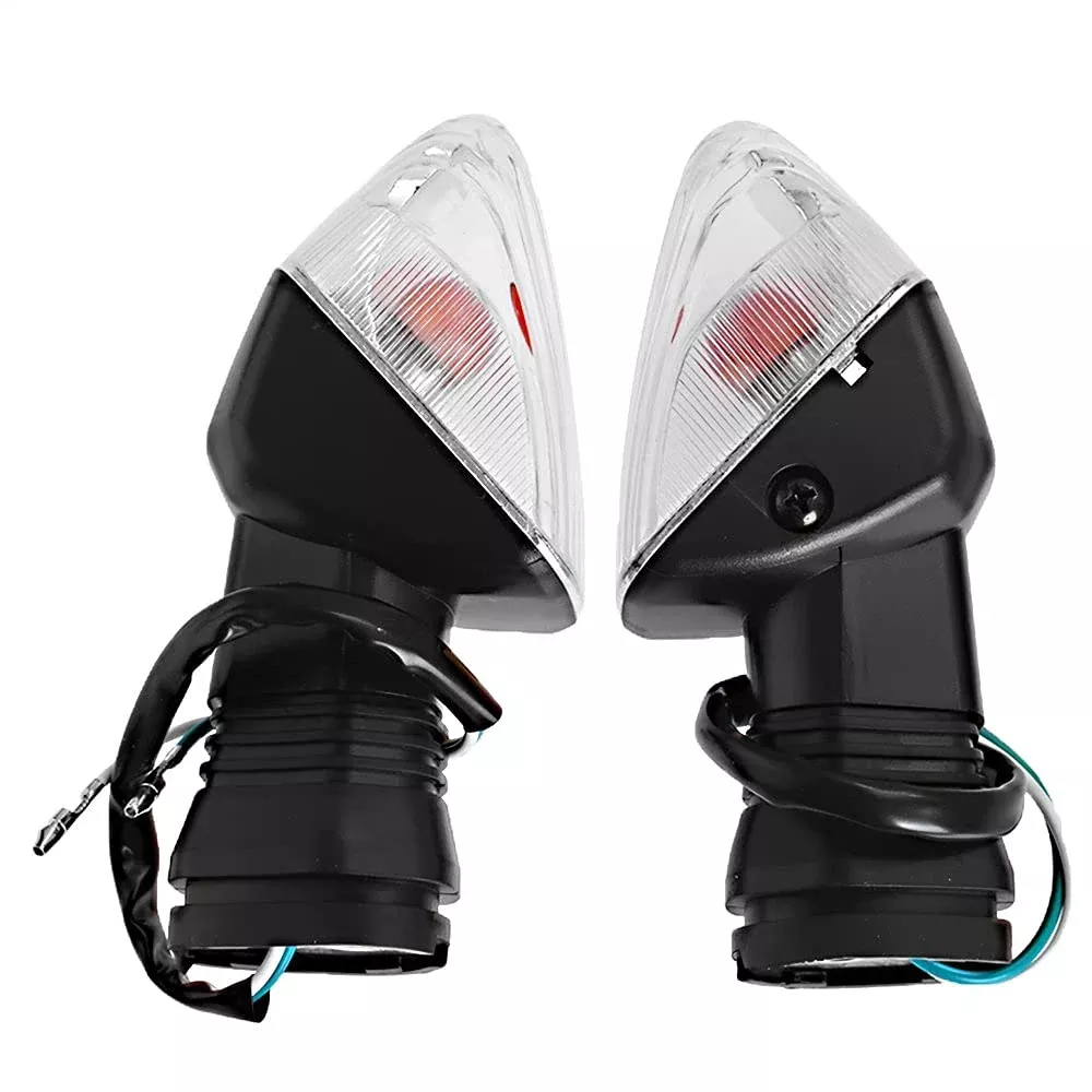 Aynaxcol Motorcycle Front Rear Turn Signal Indicator Lights Replaces For Kawasaki Zx-6Rr Kle500 Kle 650 Klr650 -Clear