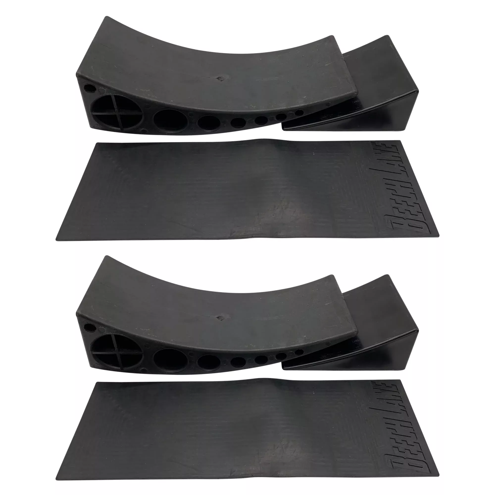 Beech Lane Camper Leveler 2 Pack – Precise Camper Leveling, Includes Two Curved Levelers, Two Chocks, And Two Rubber Grip Mats, Heavy Duty Leveler Works For Campers Up To 35,000 Lbs, Patented