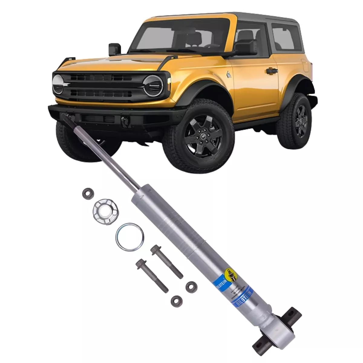 Bilstein 21-22 Ford Bronco 4 Door B8 5100 (Ride Height Adjustable) Monotube Shock Absorber – Front (24-313971)