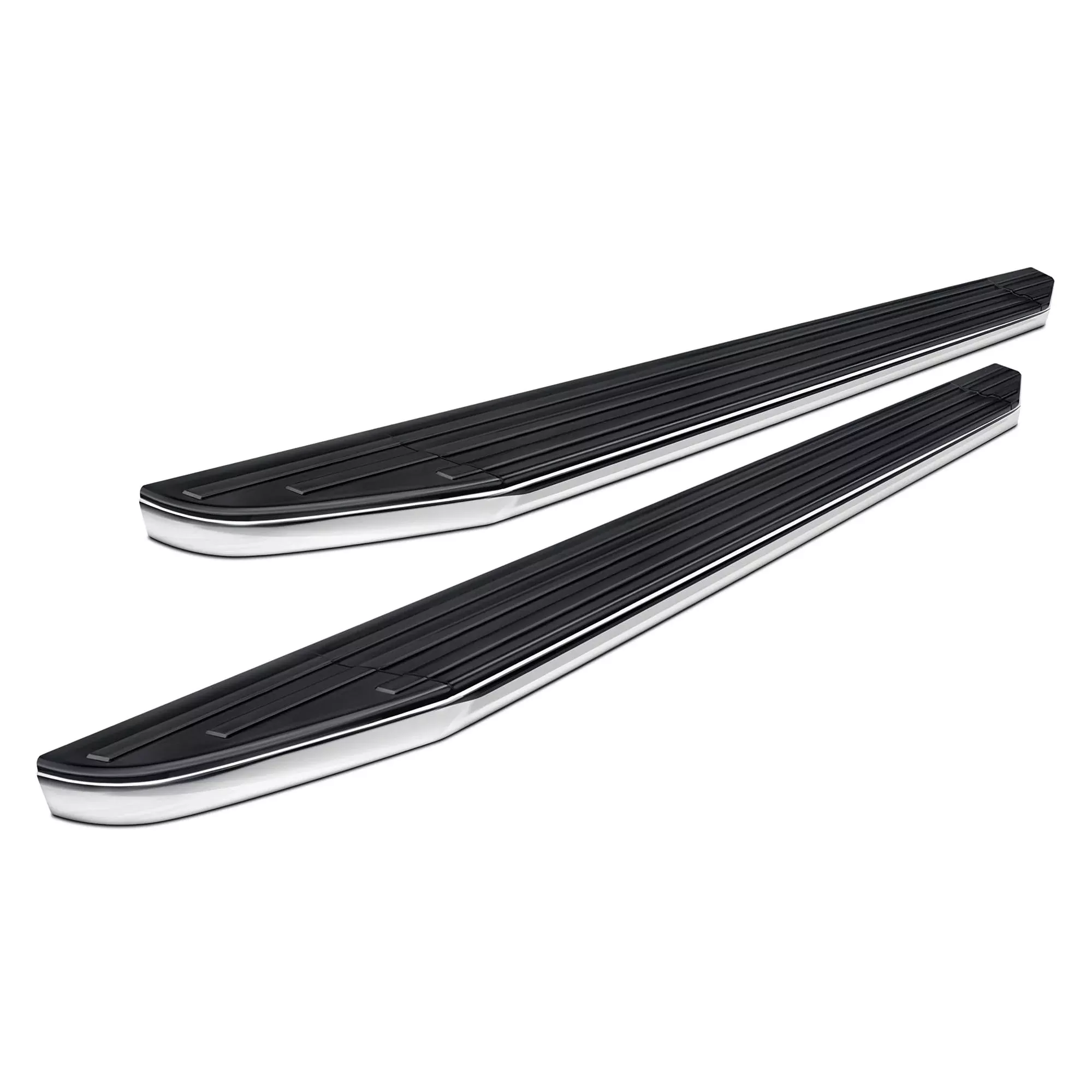 Black Horse Black Aluminum Premium Running Boards Compatible With 01-18 Silverado Sierra 1500/2001-2019 Silverado Sierra 2500 3500 – Crew Cab