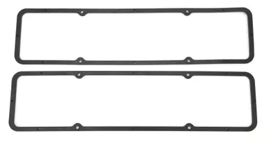 Black Rubber SB Chevy Valve Cover Gaskets Pair