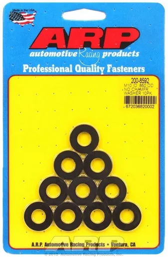 Black Washers – 10mm ID x .850 OD (10)