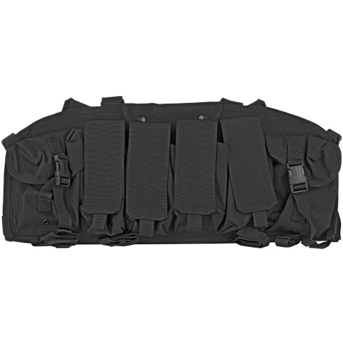 BLACKHAWK Commando Chest Harness, 4 Magazine Pouches, Black 55CO00BK