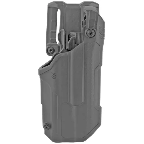 BLACKHAWK T-Series L3D, Duty Holster, Right Hand, Black Finish, Fits Glock 21 With TLR1/TLR2, Includes Jacket Slot Belt Loop 44N613BKR