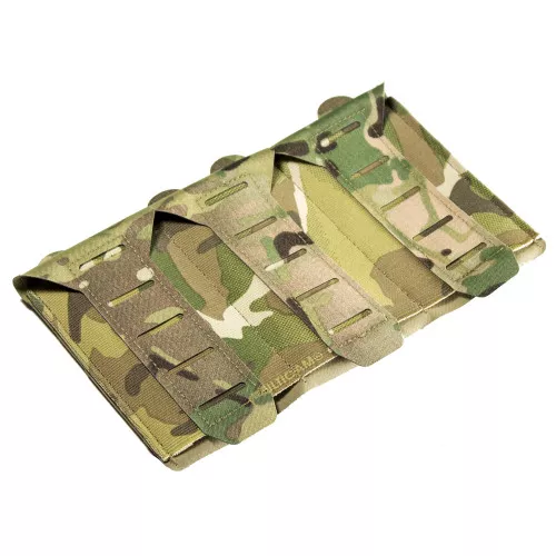Blue Force Gear 10 Speed, Tripple Magazine Pouch, Helium Whisper Attachment, (3) Fits AR-15 Magazine, Elastic Construction, Multicam HW-TSP-M4-3-SB-MC