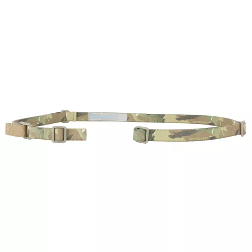 Blue Force Gear Vickers ONE Sling, 2-Point Combat Sling, 54" with Adjuster Tightened, Black, 1" Webbing, Attached with TriGlide, Hardware Not Included VCAS-100-OA-BK