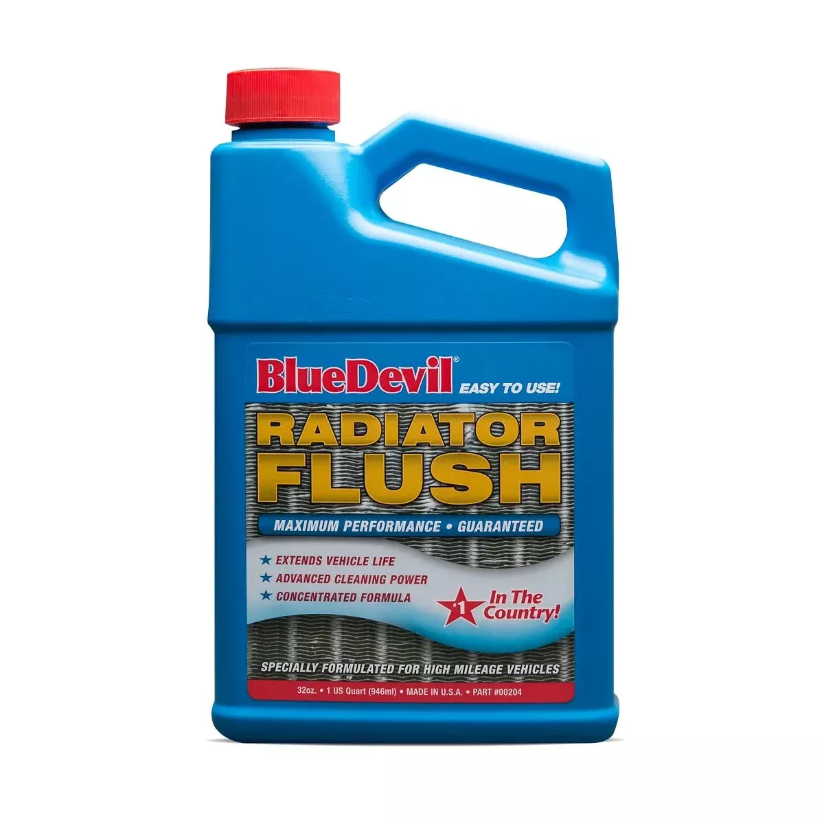 BlueDevil Products Radiator Flush – 1 Quart, Blue, Model 00204