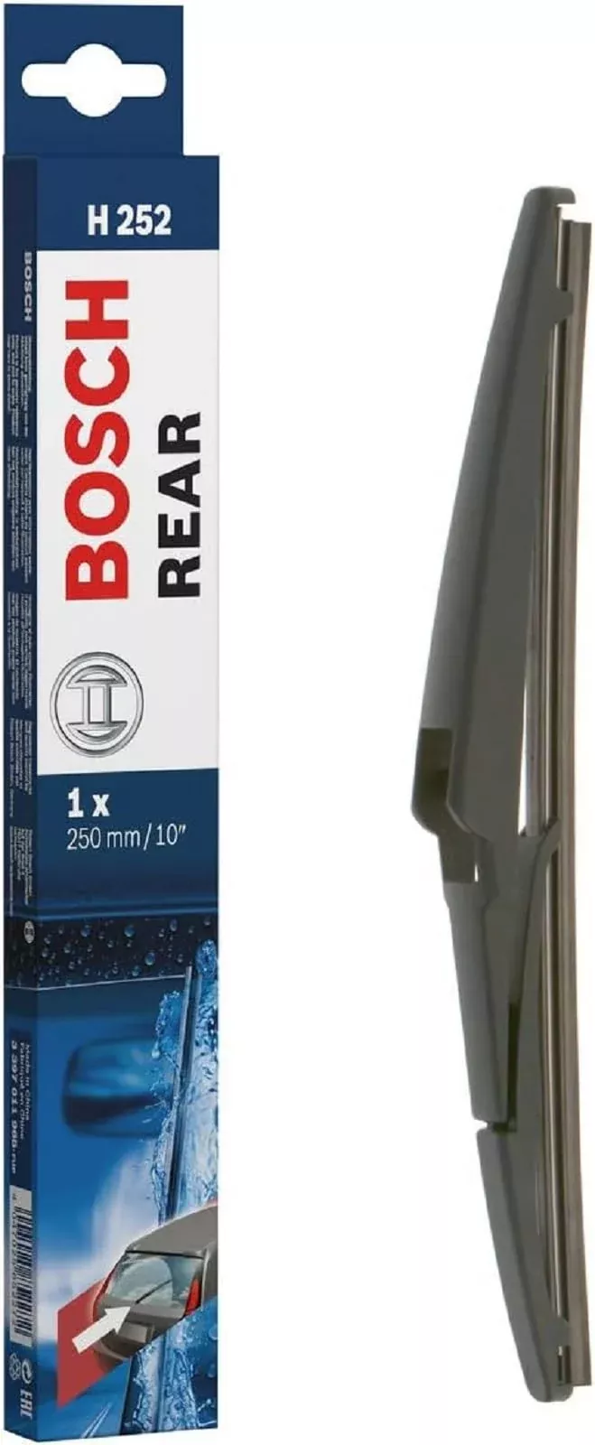 Bosch Automotive H252 Rear Wiper Blade; 10′ – Single