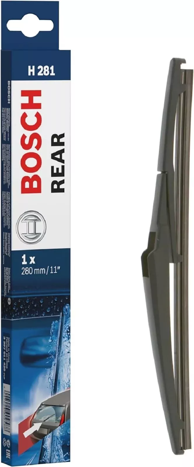 Bosch Automotive H281 Rear Wiper Blade; 11′ – Single