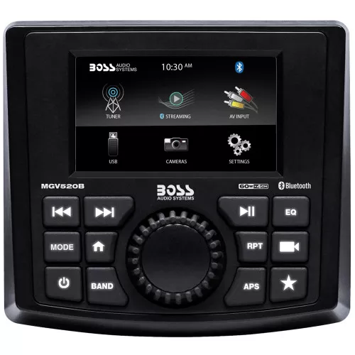 Boss Audio Marine Gauge Receiver - AM/FM/BT/USB/Rear Camera