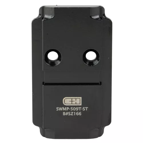 C&H Precision V4, Optic Mounting Plate, For M&P Core 2.0 to Holosun 509T, Anodized Finish, Black, Includes Mounting Hardware SWMP-509T-ST