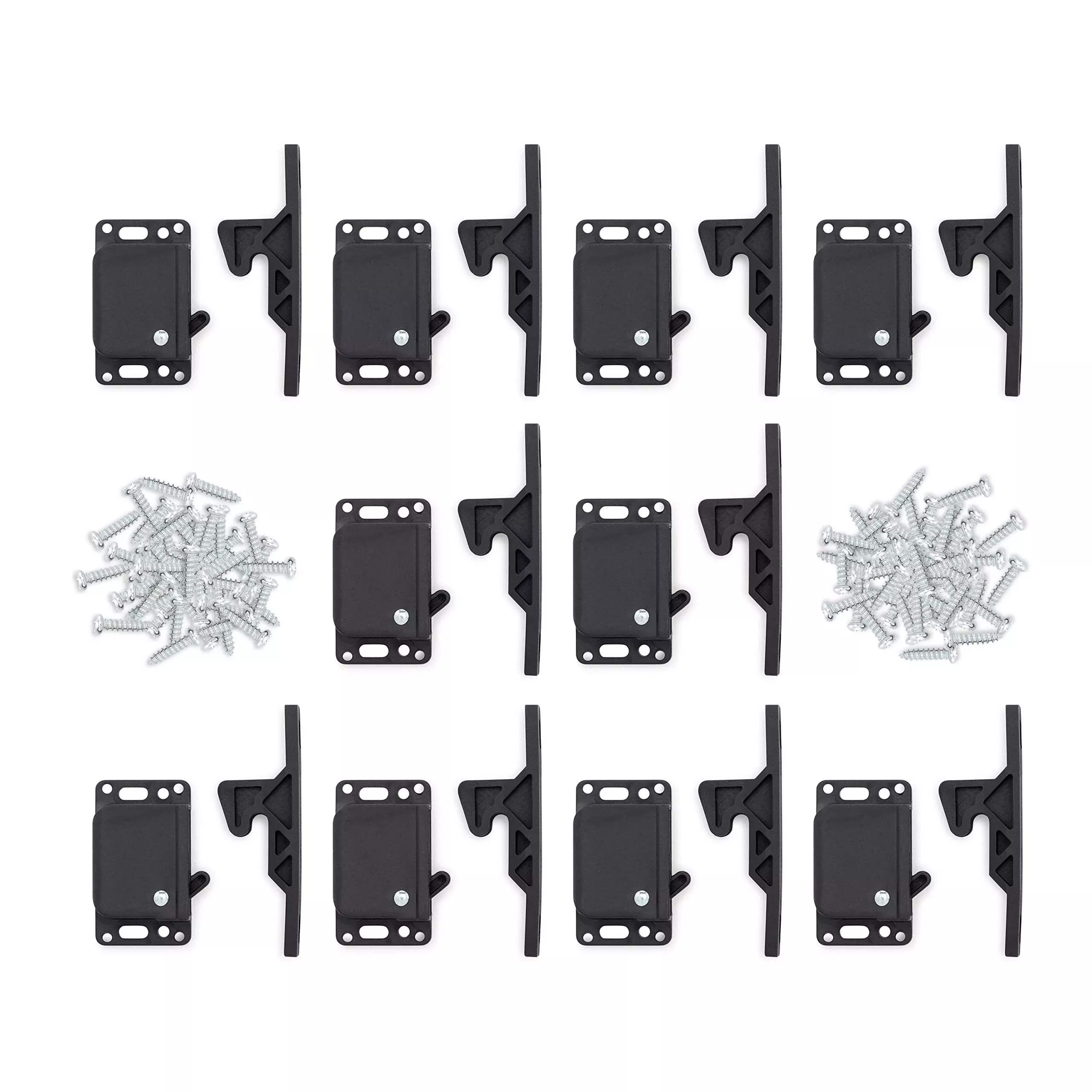 Camp’N – 10 Pack – Push Catch – Latch – Grabber – Holder For Rv Cabinet Doors With Mounting Hardware – 5 Lbs Pull Force – Perfect For Rv, Trailer, Camper, Motor Home, Cargo Trailer – Oem Replacement