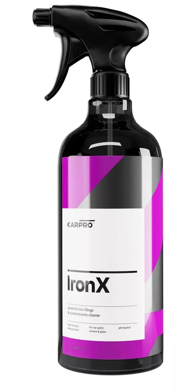 Carpro Ironx Iron Remover: Stops Rust Spots And Pre-Mature Failure Of The Clear Coat, Iron Contaminant Removal – 1 Liter With Sprayer (34Oz)