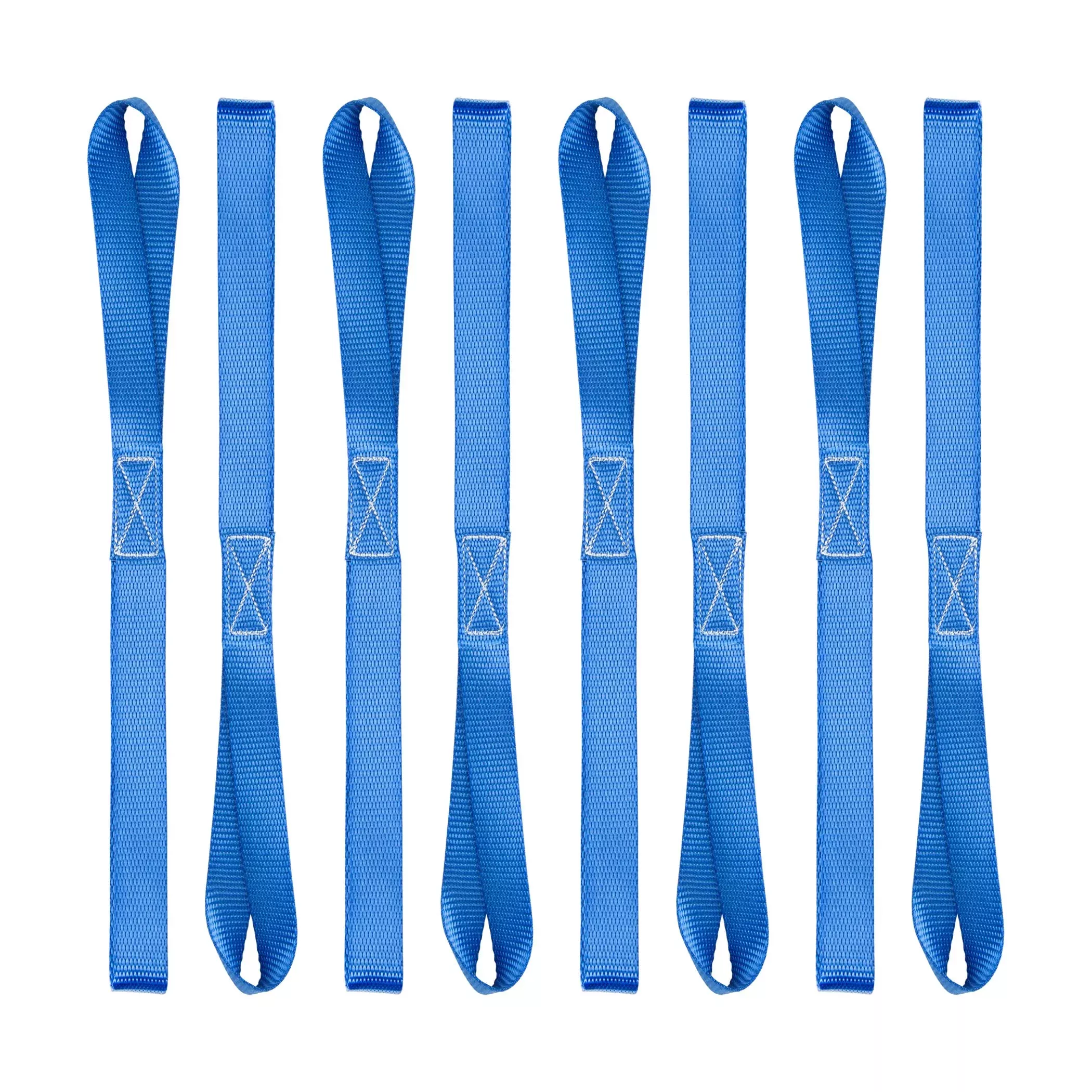 Cartman Soft Loop Tie-Down Straps In Blue Color, 8Pk X 18In, 3600Lbs