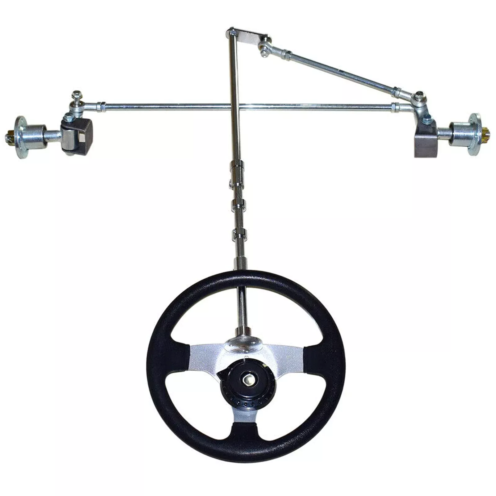 CHUNILLE Front Axle Kit Steering Assembly for 168cc Go Kart, Tie Rod, Black, Model YCZYQ-4761