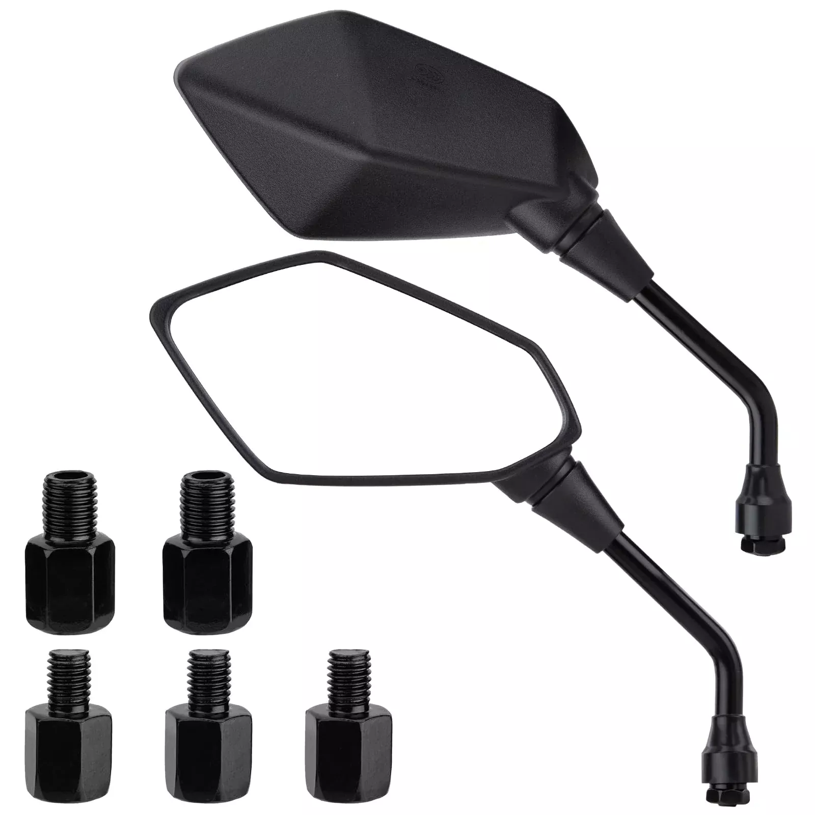 Cicmod Motorcycle Rear View Side Mirrors With M8 M10 Threaded Bolts For Motorcycle, Scooter, Atv, Dirt Bike, Cruiser