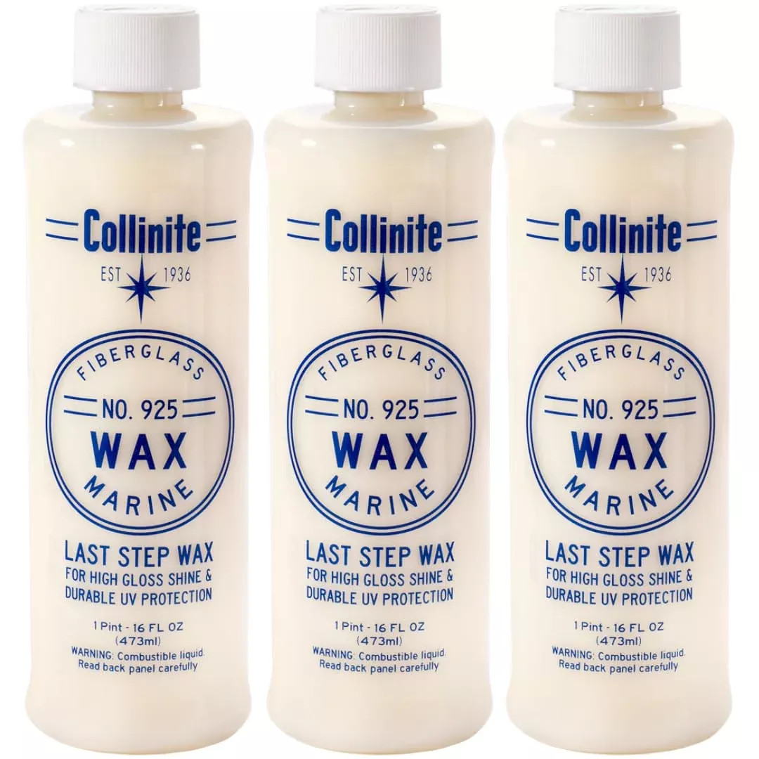 Collinite No. 925 Fiberglass Marine Wax, 16 Fl Oz – 3 Pack