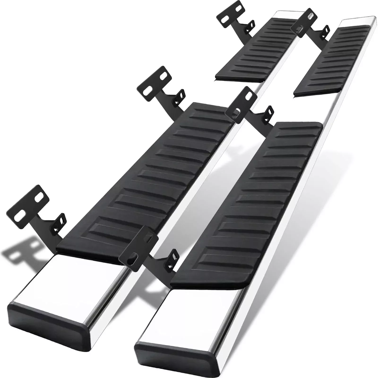 COMNOVA 6″ Stainless Steel Running Boards for 2009-2018 Dodge Ram 1500 Crew Cab, 2019-2024 Classic, 10-24 Ram 2500