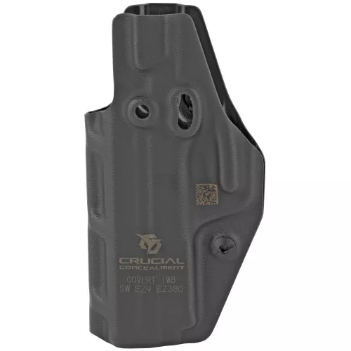 Crucial Concealment Covert IWB, Inside Waistband Holster, Ambidextrous, Kydex, Black, Fits Glock 43/43X 1019
