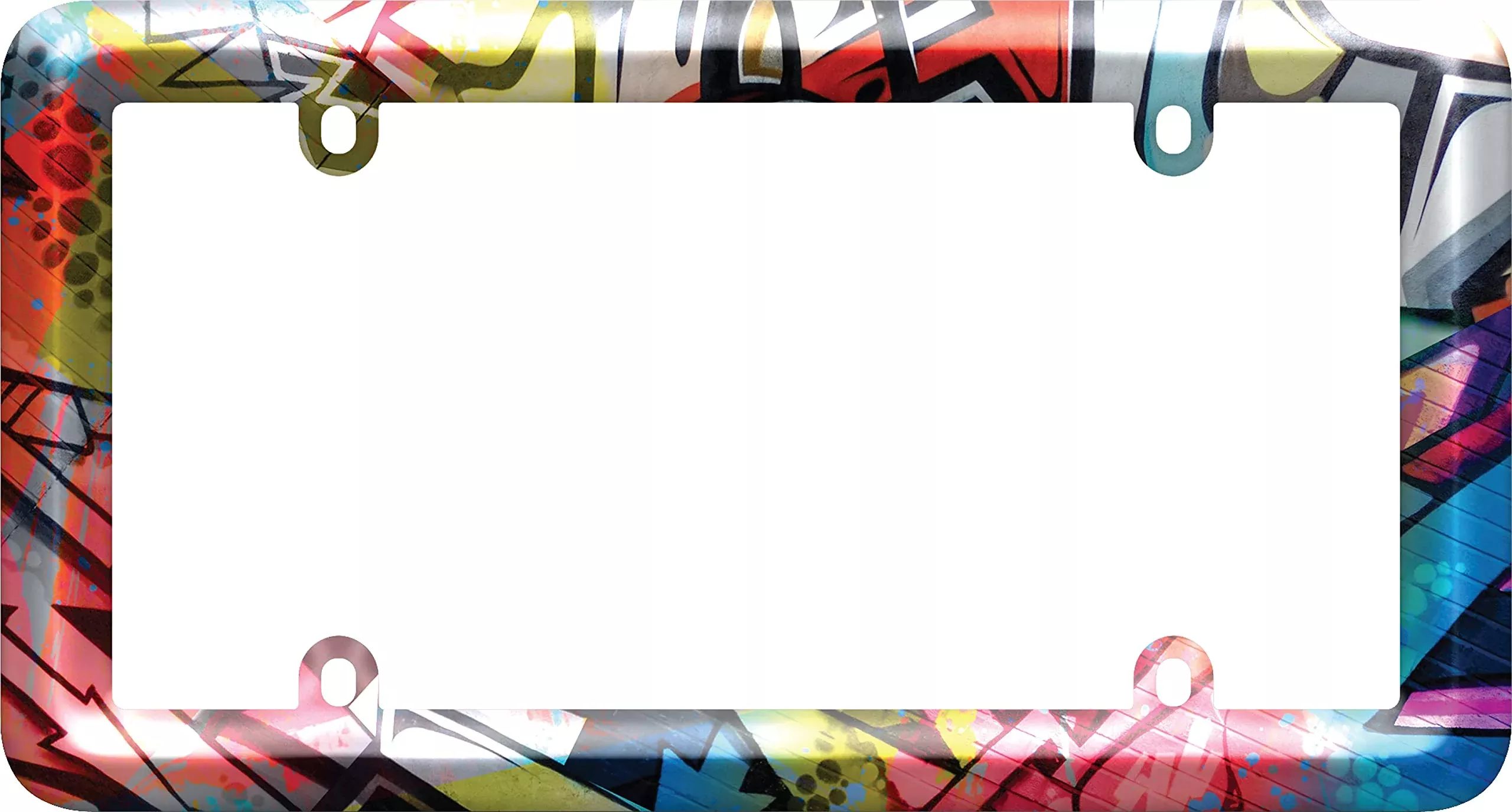 Cruiser Accessories Graffiti License Plate Frame