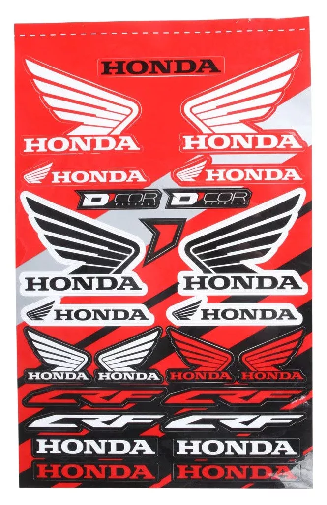 D’Cor Visuals 40-10-101 Honda Decal Sheet, 1 Pack