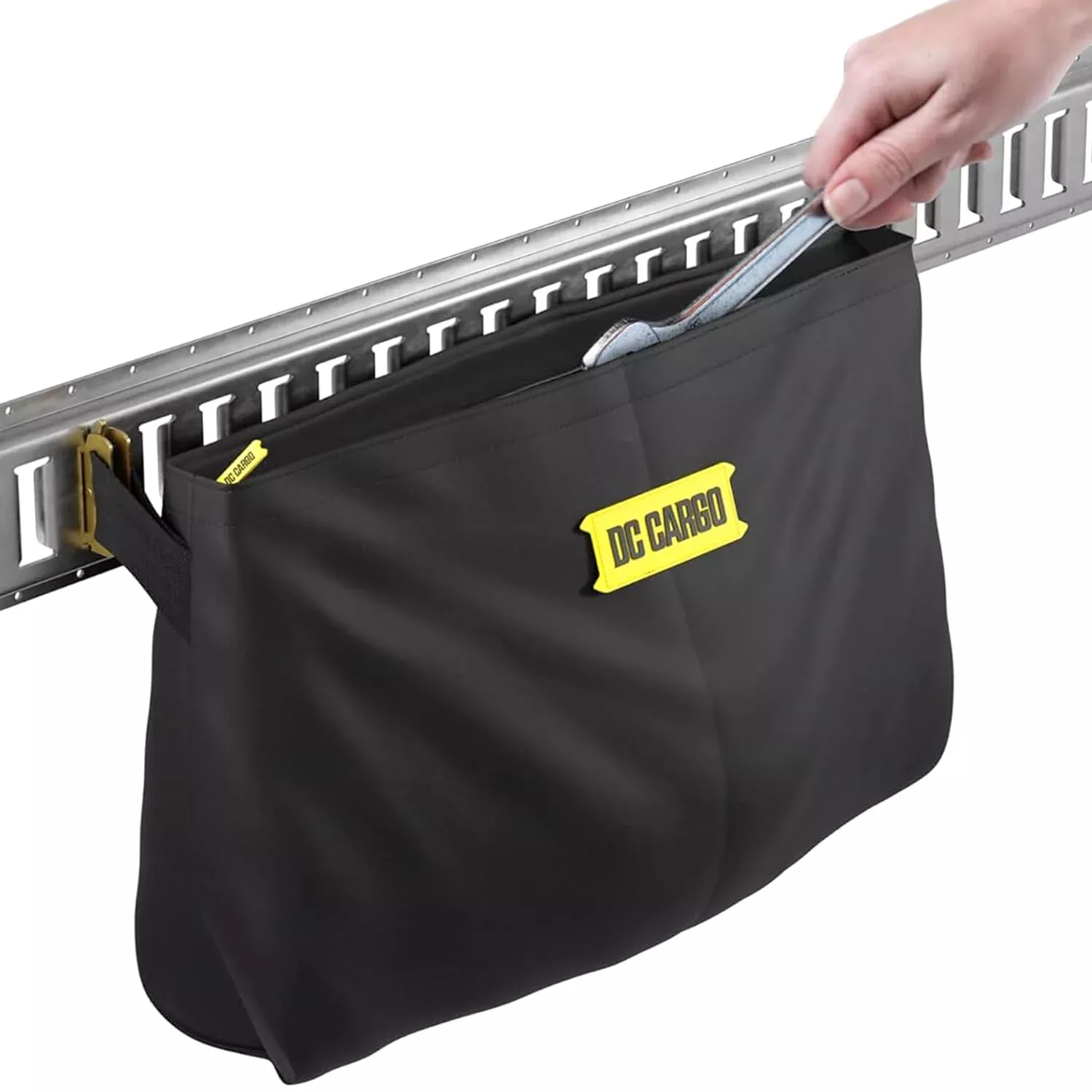 Dc Cargo Mall E-Track Storage Bag For Trailers – Heavy-Duty 14 In X 24 In Canvas Zippered E-Track Bag – Weight Capacity 50 Lb. – E-Track Accessories