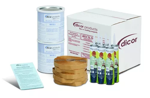 Dicor Corp Ivory Installation Kit 401CK-V