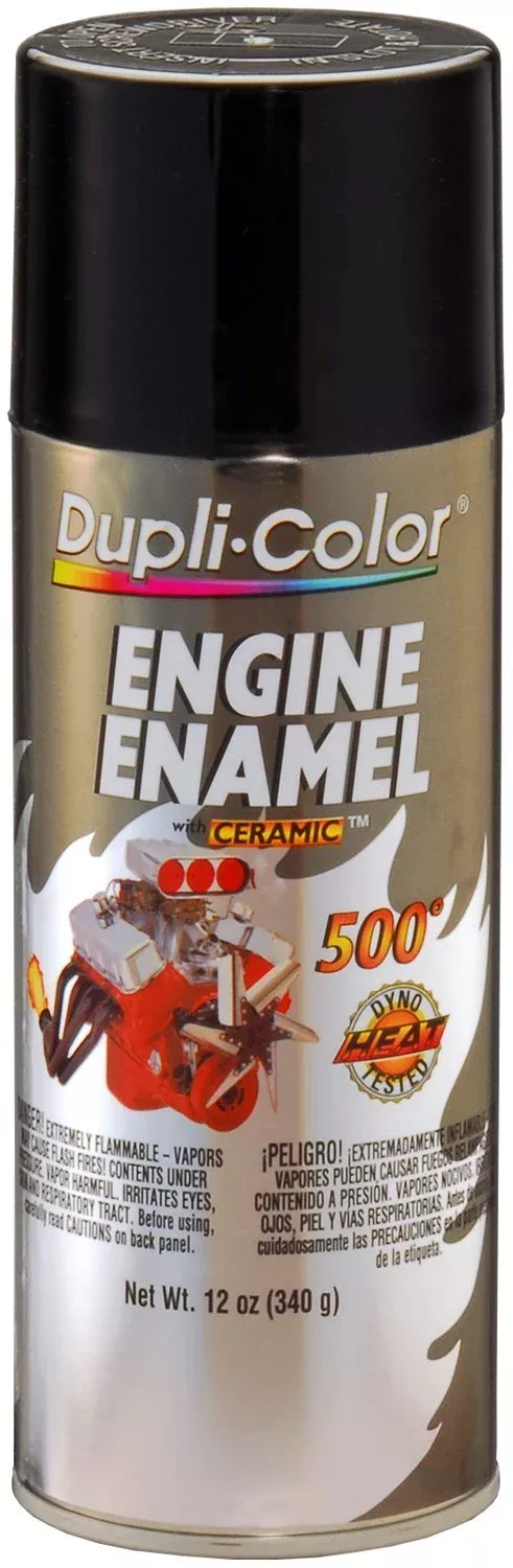 Dupli-Color (De1613-6 Pk Gloss Black Engine Enamel With Ceramic – 12 Oz. Aerosol, (Case Of 6)
