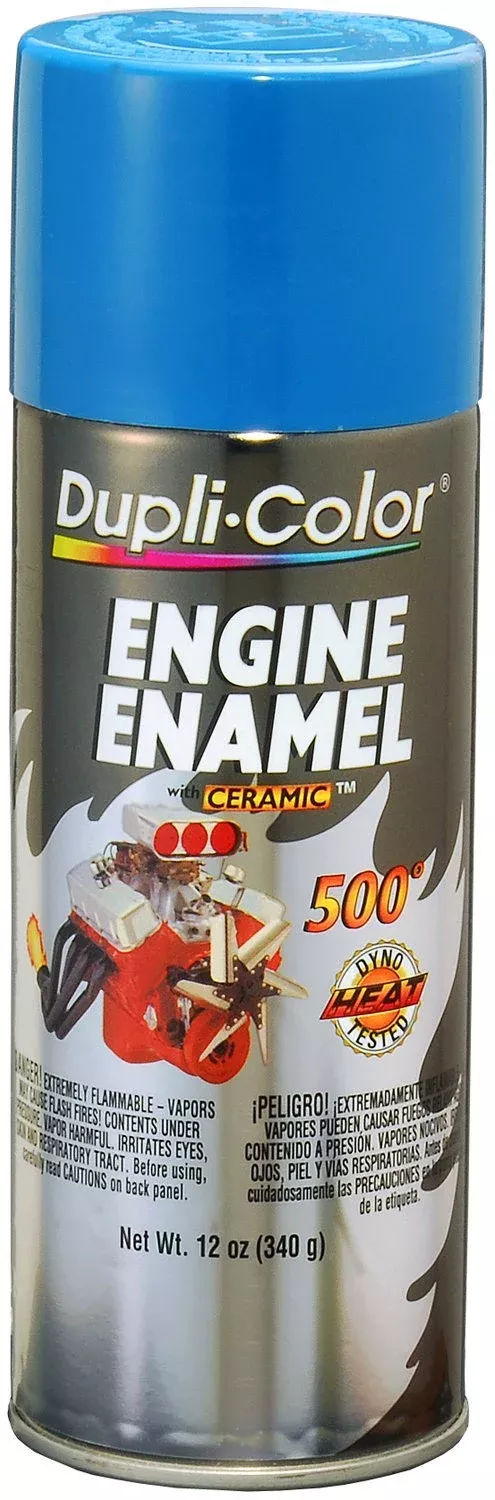 Dupli-Color De1631-6 Pk Engine Enamel Spray Paint With Ceramic – Chrysler Corp. Blue – 12 Oz Aerosol Can Pack Of 6