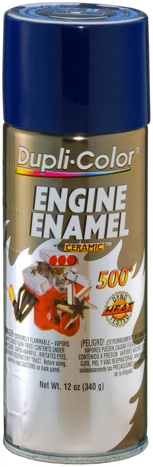 Dupli-Color (Ede160607 Ford Dark Blue Engine Enamel With Ceramic – 12 Oz. Aerosol, (Case Of 6)