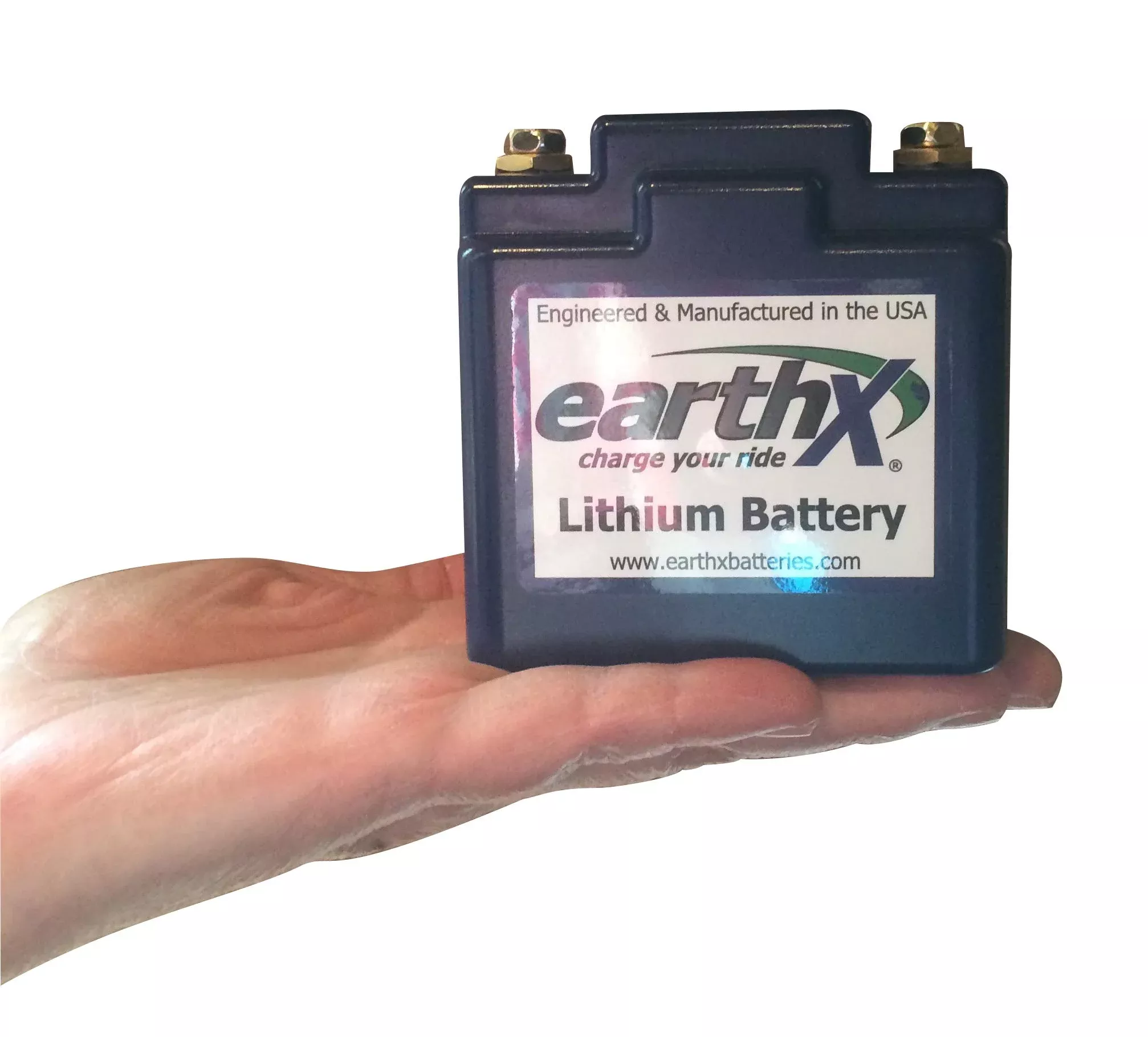 EarthX ETZ5G Lithium Iron Phosphate Battery for Dirt Bikes – 3.54″x1.96″x3.38″, Blue, Replaces Stock Lithium Batteries