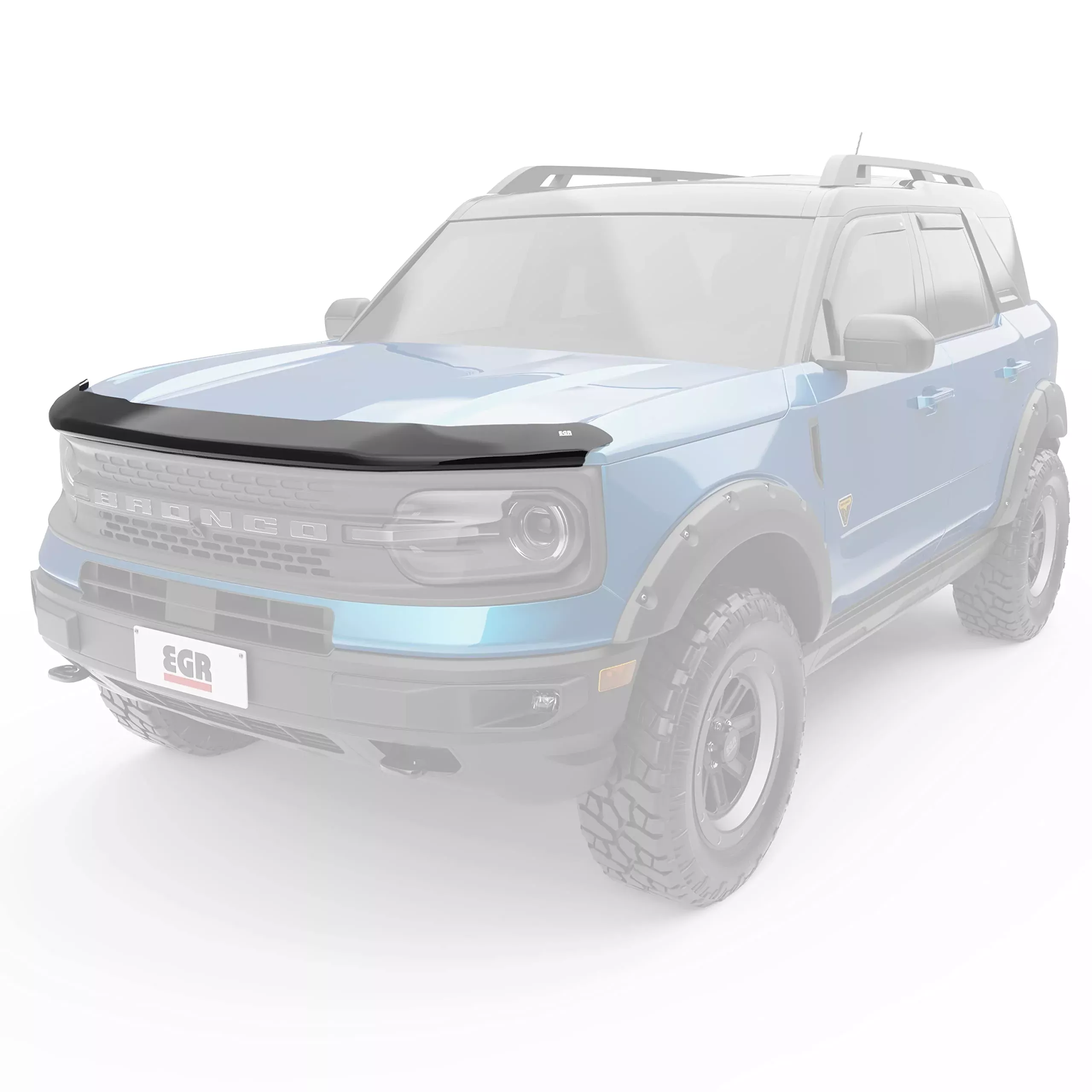 Egr 303565 Superguard Hood Guard Bug Deflector, Matte Black Finish, Compatible For Select Ford Bronco Sport Models