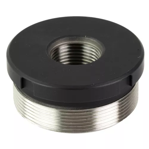 Energetic Armament Direct Thread Adapter, 9/16-24 Direct Threads, 1.375x24 Suppressor Threads, Titanium, Cerakote Finish, Black EA23
